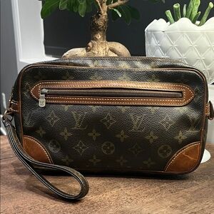 Louis Vuitton Brown Monogram Wristlet